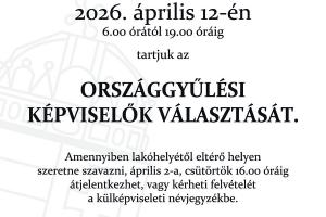 Hirdetmény- Országgyűlési Képviselők Választása