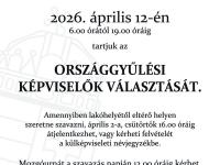 Hirdetmény- Országgyűlési Képviselők Választása